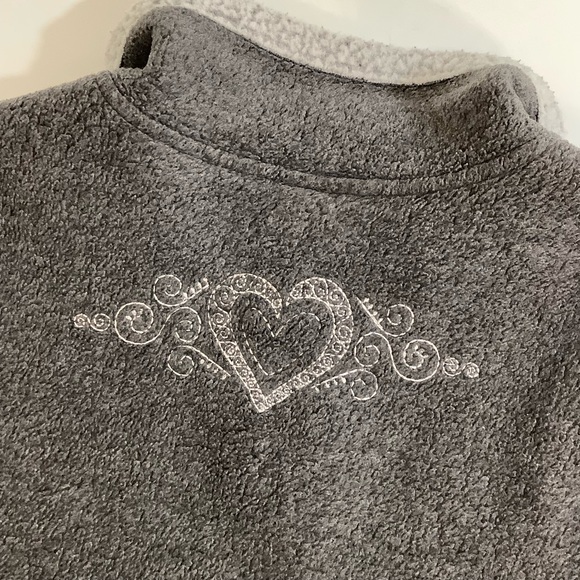 Disney zip up fleece Mickey Minnie sweater SZ M - Picture 13 of 14